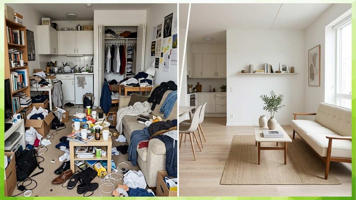how to arrange small apartment illustration