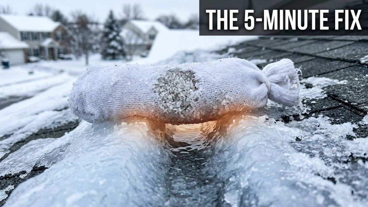 How to de-ice your roof illustration