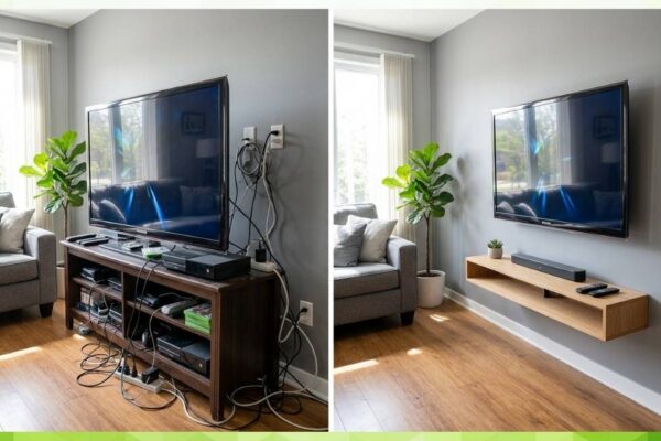 How to mount tv on the wall illustration