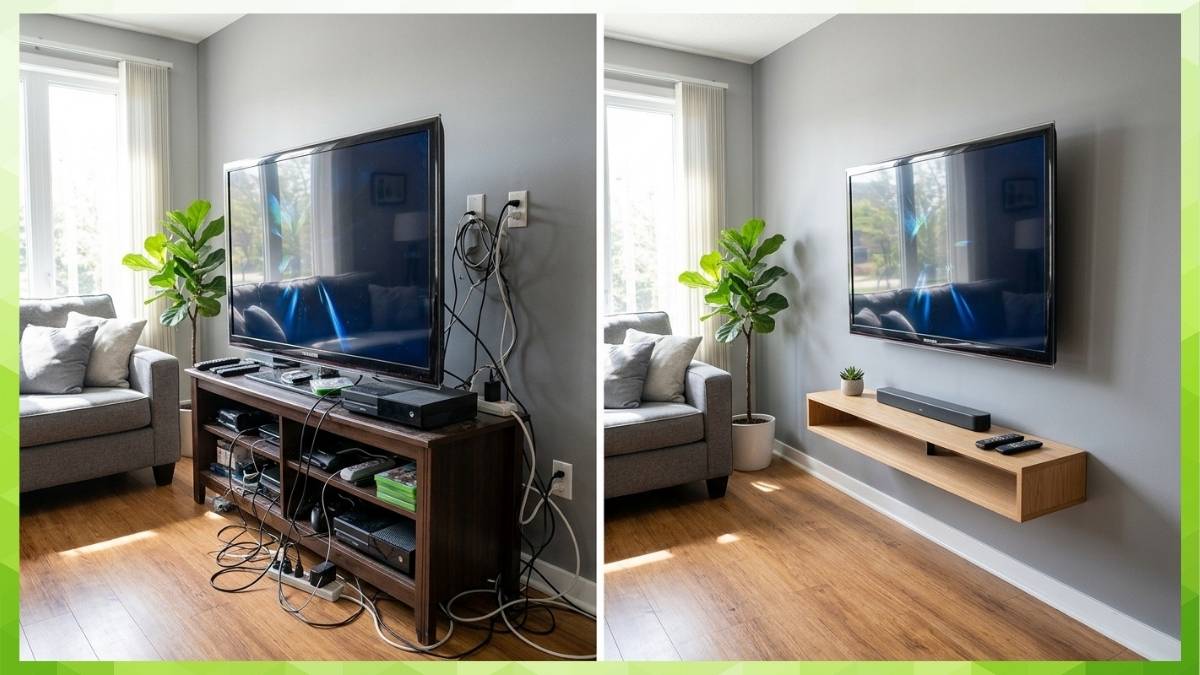 How to mount tv on the wall illustration