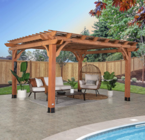 Backyard Discovery Beaumont Traditional Cedar Wood Pergola Kit