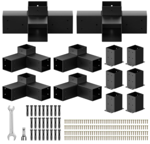 DIY Pergolas Brackets with 3-Way & 4-Way Corner Bracket