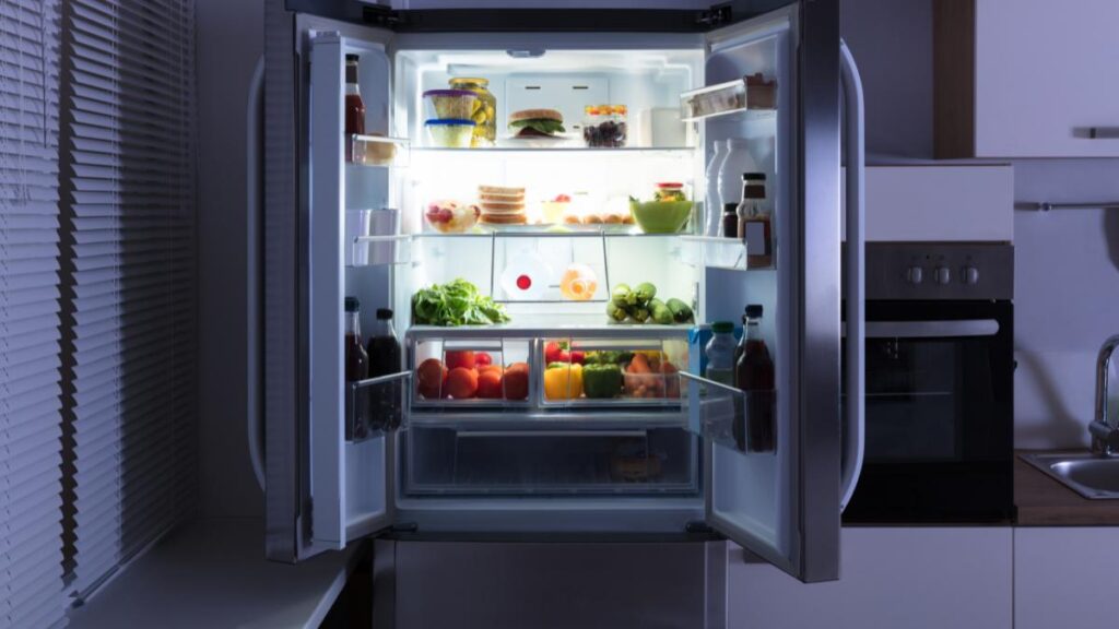 open refrigerator