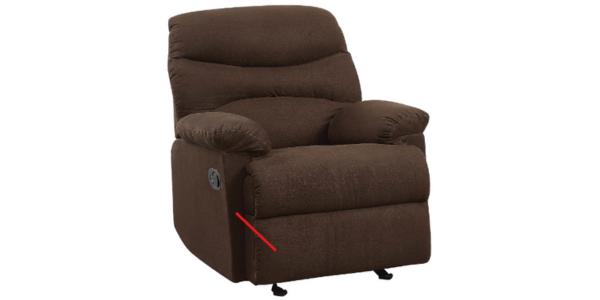 ACME 00632 Arcadia Recliner (Oakwood Chocolate Microfiber)