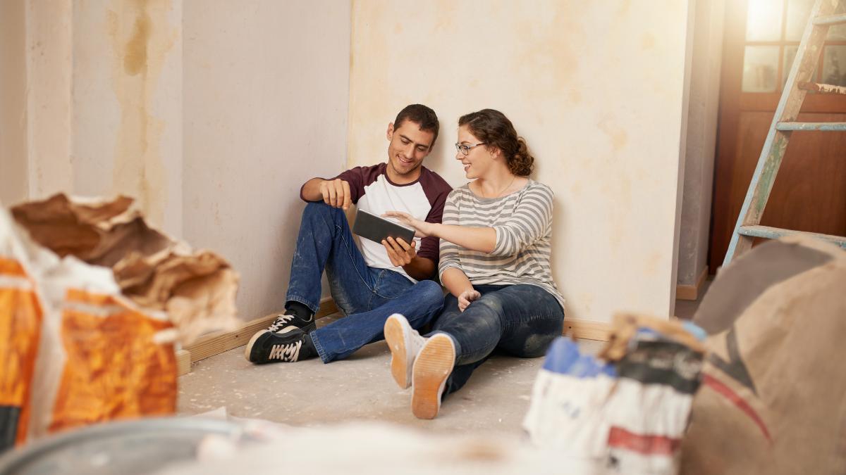 couple planning a home improvement project