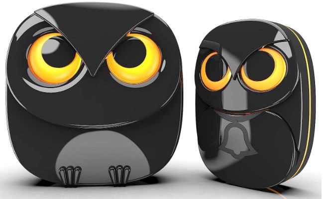 Wireless Owl Doorbell With Light eyes