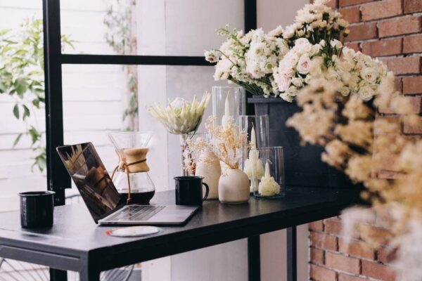 flowers in table