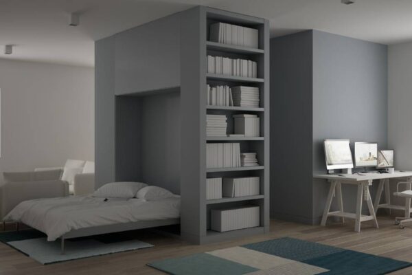 hide away bed with cabinet