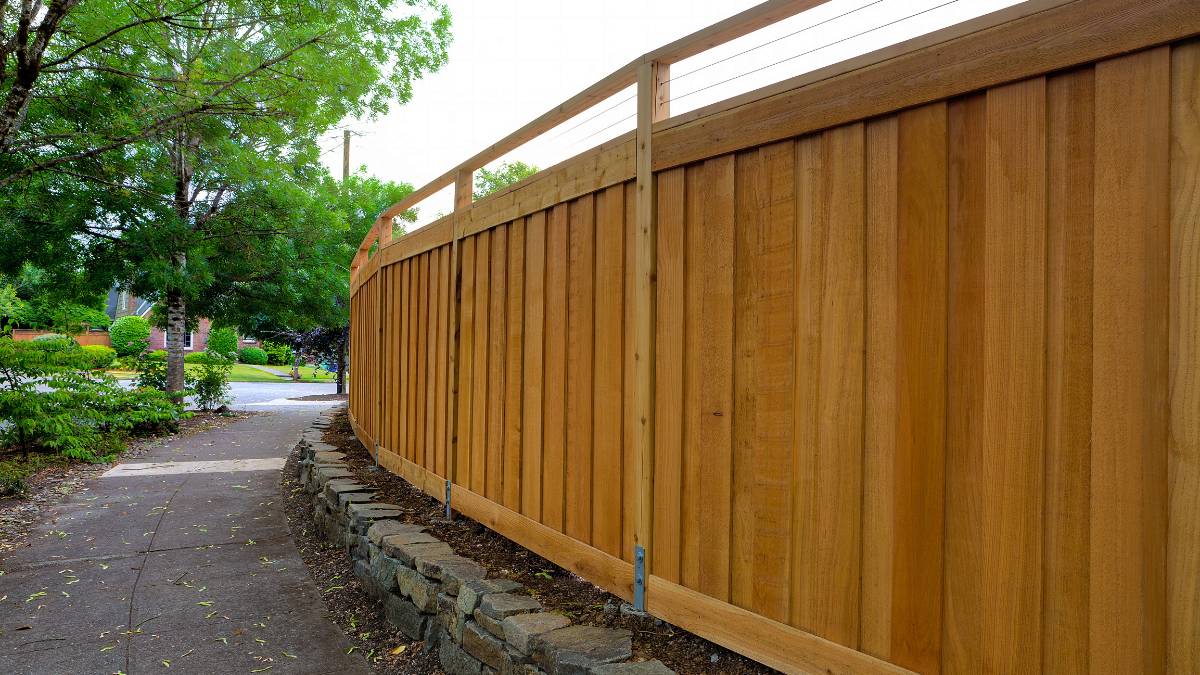 wood fence