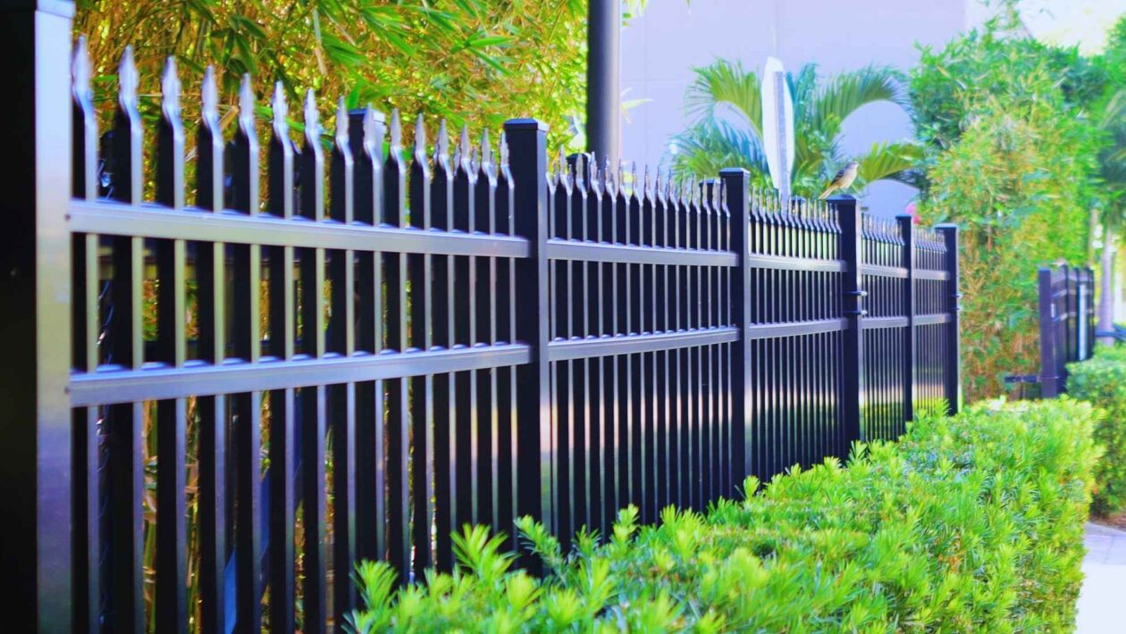 black security fence