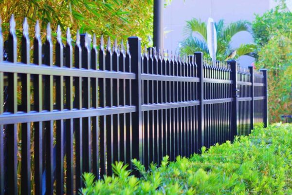 black security fence