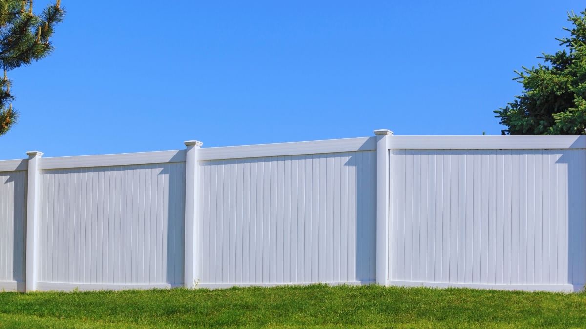 white fence