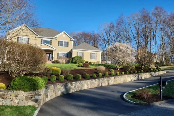 House with long driveway