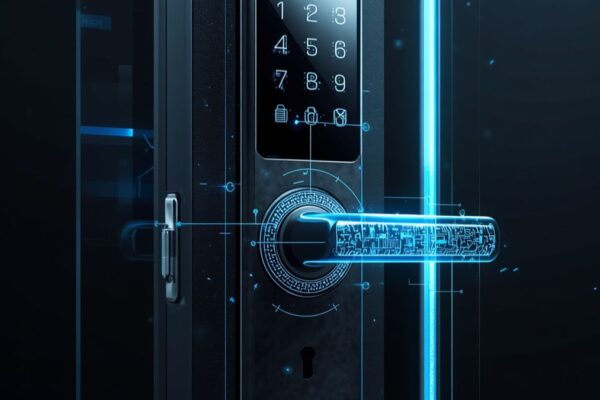 a modern home security lock