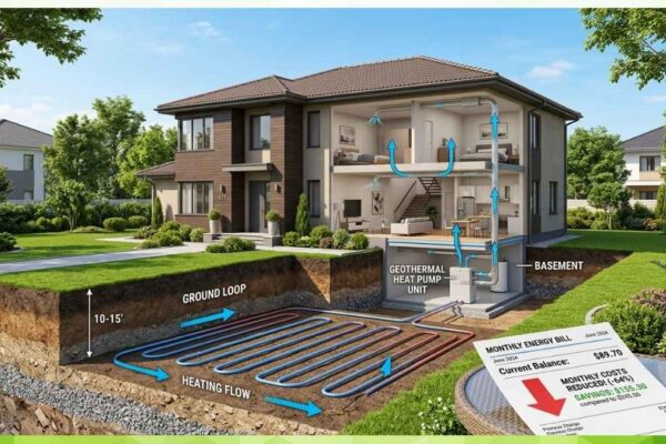 Geothermal cooling systems