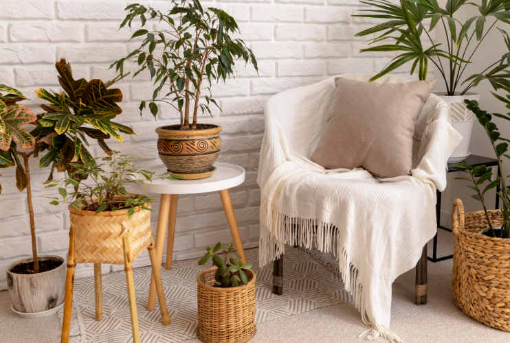 Neutral color theme furniture