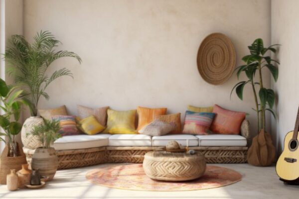 Chic boho living room