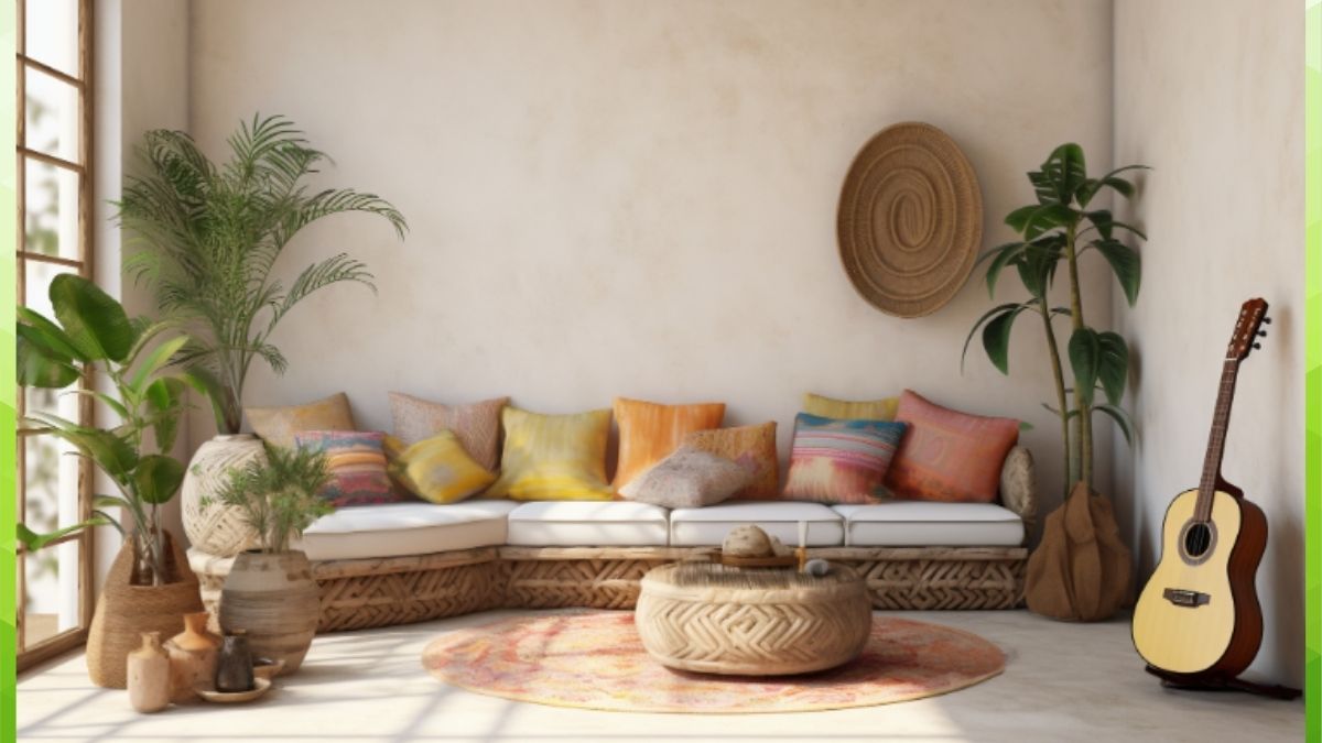 Chic boho living room